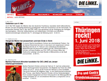 Tablet Screenshot of die-linke-jena.de